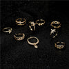 Simple Design Copper Plated 18K Gold Open Heart Ring With Micropaved Zircon For Women