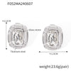 Simple Design Geometric Oval Diamondencrusted Goldplated Titanium Steel Pendant Jewelry With Electroplating For Women