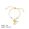 Simple Design Love Necklace With Globoid Heart Pendant For Ladies Made Of Stainless Steel And Titanium Steel With Pvdp Furnace Real Gold Treatment