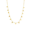 Simple Diamond Eye Geometric Titanium Steel Necklace For Women With Electroplating Design