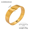 Simple Diamondencrusted Crown Hollow Women's Bracelet Titanium Steel 18K Real Gold Plated Geometric Style Electroplated