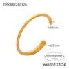 Simple Diamondencrusted Crown Hollow Women's Bracelet Titanium Steel 18K Real Gold Plated Geometric Style Electroplated