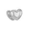 Simple Ear Free Love Ear Clip Heart Shaped Alloy Earrings For Women With Electroplating Design