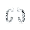 Simple Earrings 925 Sterling Silver Heart Shape Gold Plated