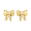 Simple Earrings 925 Sterling Silver Heart Shape Gold Plated
