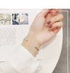 Simple Electroplated Copper U Shaped Bracelet Light Luxury Geometric Open Cuff Bracelet