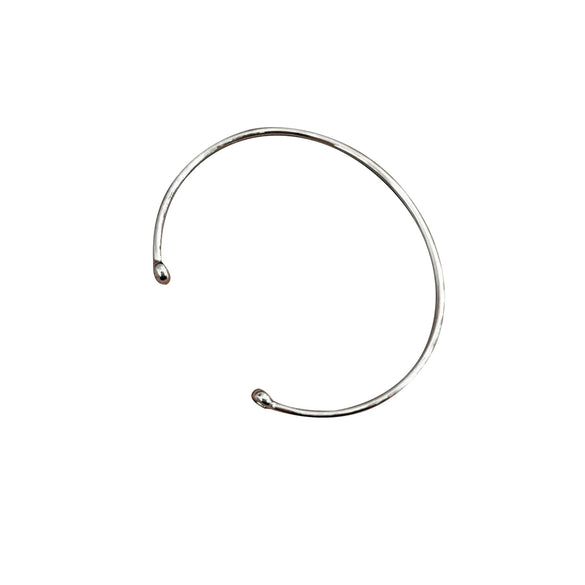 Simple Electroplated Copper U Shaped Bracelet Light Luxury Geometric Open Cuff Bracelet