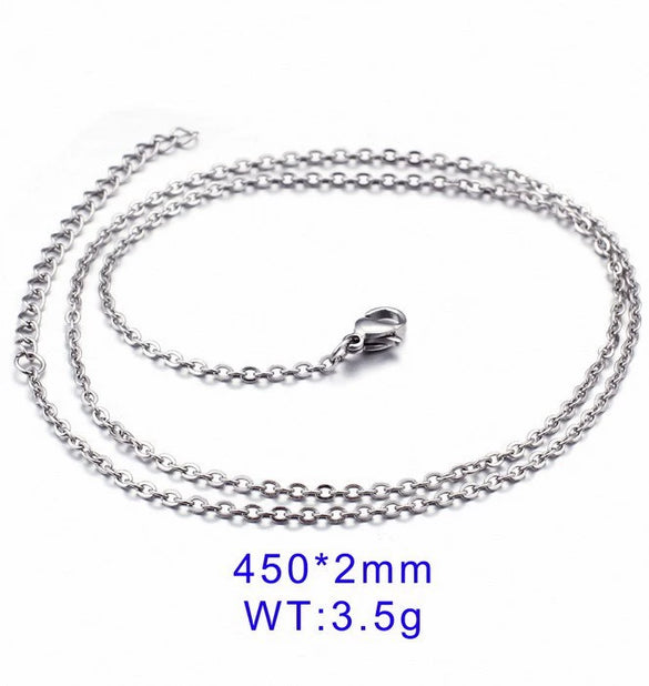 Simple Elegant Cold Style Cross Titanium Steel Geometric Welded Necklace For Women