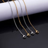 Simple Elegant Cold Style Cross Titanium Steel Geometric Welded Necklace For Women