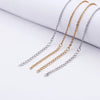 Simple Elegant Cold Style Cross Titanium Steel Geometric Welded Necklace For Women