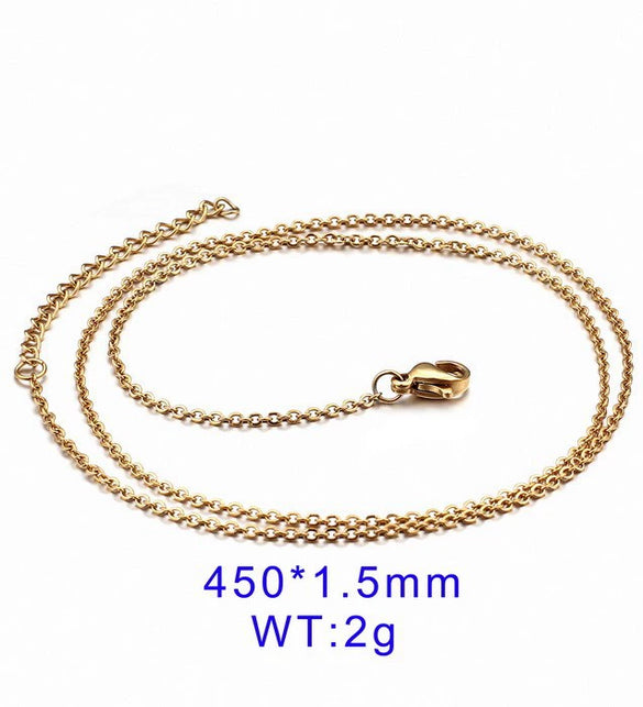 Simple Elegant Cold Style Cross Titanium Steel Geometric Welded Necklace For Women