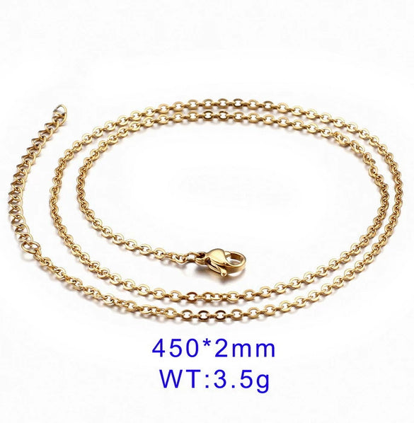 Simple Elegant Cold Style Cross Titanium Steel Geometric Welded Necklace For Women