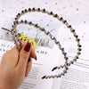 Simple Elegant Crystal Beaded Headband Diamond Style Hair Hoop Face Wash Headwear For Women
