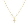 Simple Elegant Diamond Cross Sterling Silver 925 Silver Necklace For Women With Geometric Design