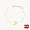 Simple Elegant S925 Sterling Silver Twelve Constellation Geometric Bracelet For Women Electroplated
