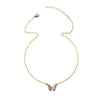 Simple Fashion Alloy Butterfly Necklace For Women With Electroplated Geometric Pendant And Water Wave Chain