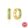 Simple Fashion Asymmetric Love Rectangular S925 Sterling Silver Earrings With Zirconia And Heart Shape Design