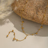 Simple Fashion Ball Ins Popular Stainless Steel Geometric Necklace For Girls With Electroplating
