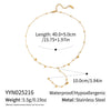 Simple Fashion Ball Ins Popular Stainless Steel Geometric Necklace For Girls With Electroplating