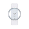 Simple Fashion Casual Universal Quartz Watch With Alloy Case Imitation Leather Strap And Rose Gold Pin Buckle Round Dial