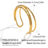 Simple Fashion Geometric Stainless Steel Bracelet Jewelry For Women With Electroplating