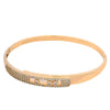 Simple Fashion Highend Sense Alloy Microinlaid Zircon Electroplating Bracelet Jewelry