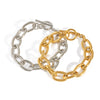 Simple Fashion Joker Chain Bracelet For Women Titanium Steel Accessories With Geometric Pattern And Pvd Vacuum Real Gold Electroplating