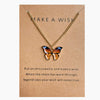 Simple Fashion Retro Multicolor Butterfly Necklace