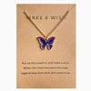 Simple Fashion Retro Multicolor Butterfly Necklace