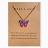Simple Fashion Retro Multicolor Butterfly Necklace