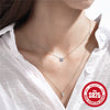 Simple Fashion S925 Sterling Silver Stacked Double Layer Devil's Eye Ochain Clavicle Necklace With Inlaid Zircon And Geometric Design