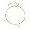 Simple Fashion Unisex Letter Geometric Titanium Steel Bracelet With Electroplating
