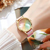 Simple Fashion Unisex Neutral Quartz Belt Watch Alloy Case Imitation Leather Strap Round Dial