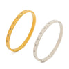 Simple Fashion Women's Heartshaped Stainless Steel Diamond Bracelet With Electroplating