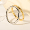Simple Fashionable Ancient Farad Style Hollow Stainless Steel Ring Bracelet With 18K Gold Plated Vacuum Real Gold Electroplating In Pvd Furnace And Geometric Design For Women