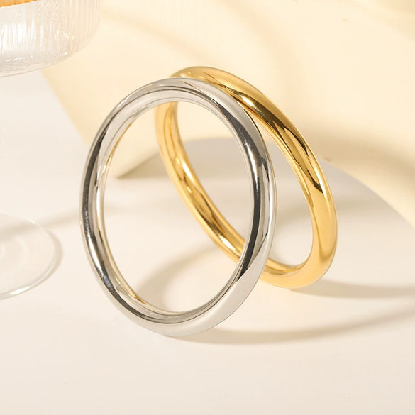 Simple Fashionable Ancient Farad Style Hollow Stainless Steel Ring Bracelet With 18K Gold Plated Vacuum Real Gold Electroplating In Pvd Furnace And Geometric Design For Women