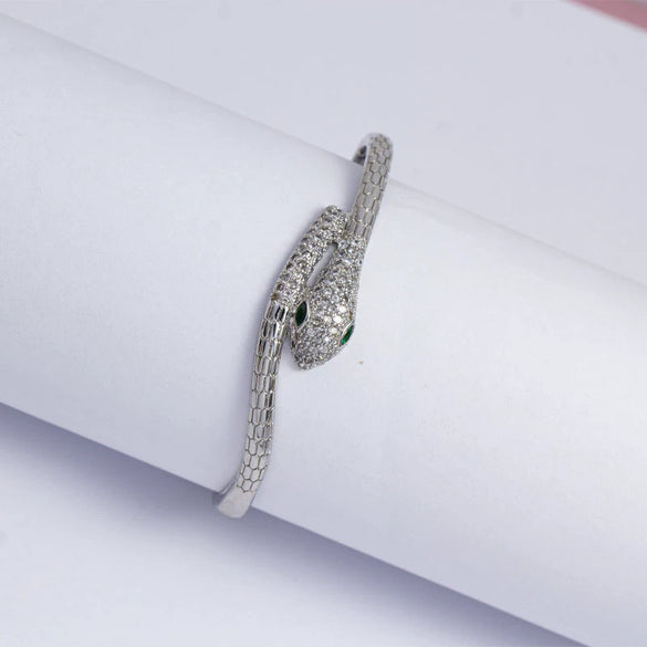 Simple Fashionable Snake Design Copper Jewelry With Real Gold Electroplated For Men And Women