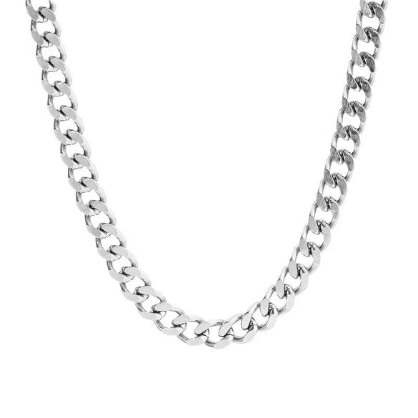 Simple Fashionable Women's Hiphop Short Clavicle Chain Titanium Steel Geometric Electroplated Necklace