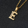Simple Female Student Letter Pendant Clavicle Chain In Titanium Steel With Diamond Treatment And O Chain