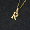 Simple Female Student Letter Pendant Clavicle Chain In Titanium Steel With Diamond Treatment And O Chain