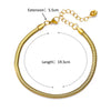 Simple Figaro Blade Chain Women's Anklet Titanium Steel Plated Stainless Steel Geometric Jewelry