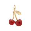 Simple Fruit Pattern Stainless Steel And Titanium Steel Necklace With Cherry Pendant Electroplated 18K Gold Color Retention
