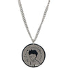 Simple Genderfree Hiphop Sweater Chain With Little Prince Cartoon Character Pendant In Japanese Titanium Steel