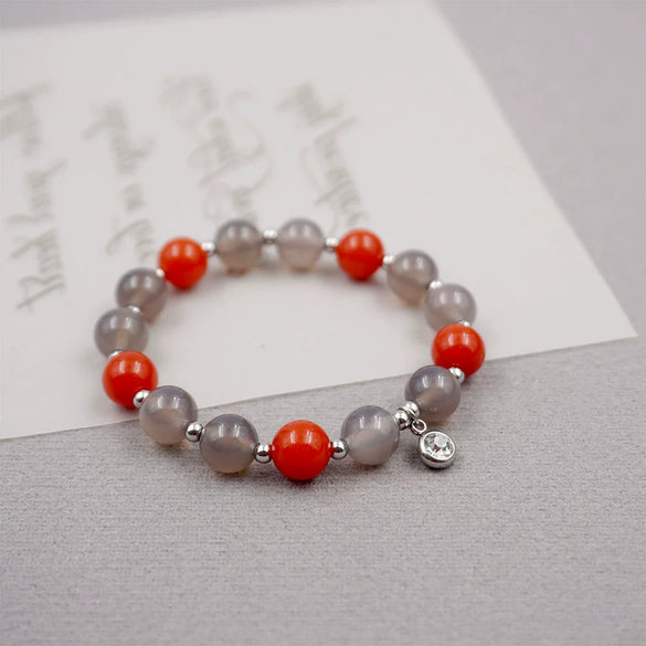 Simple Geometric Agate Handmade Bracelet For Couple And Bestie