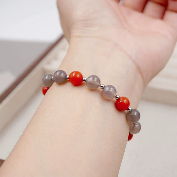 Simple Geometric Agate Handmade Bracelet For Couple And Bestie