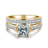 Simple Geometric Alloy Couple Ring Set With Electroplated Finish Unisex Zircon Inlay Rings For Men And Women Jewelry