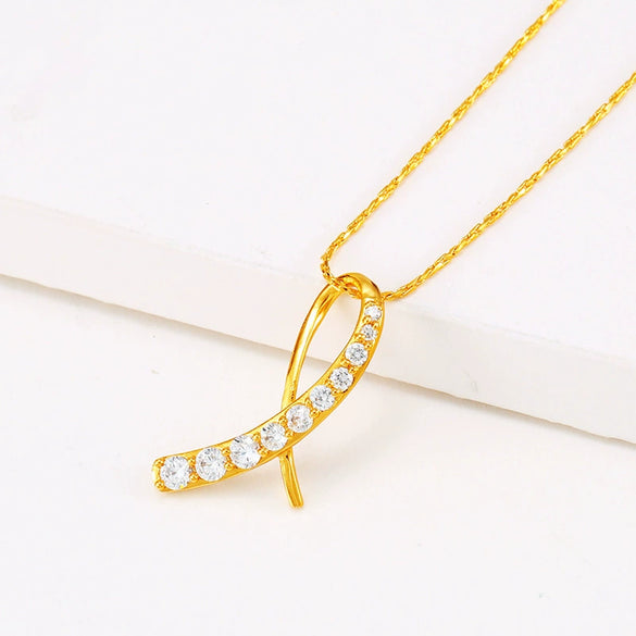 Simple Geometric Clavicle Necklace For Women With Copper Alloy Chain And Alloy Pendant In Sweet Cool Style With Gold Plated Finish