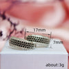 Simple Geometric Copper Inlaid Zircon Earrings For Women