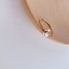 Simple Geometric Flower Titanium Steel Ring For Women Electroplated Minimalist Fashion Index Finger Jewelry