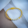 Simple Geometric Full Diamond Spacer Beaded Titanium Steel Magnet Buckle Heavy Metal Jewelry Bracelet With Electroplating